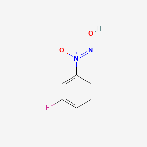 molecular formula C6H5FN2O2 B15287827 (Z)-(3-fluorophenyl)-hydroxyimino-oxidoazanium 