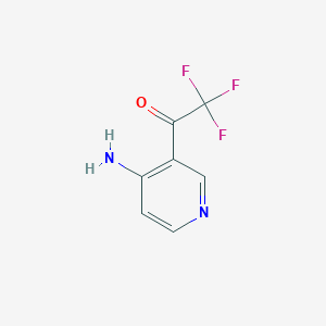 molecular formula C7H5F3N2O B1528783 1-(4-Aminopyridin-3-yl)-2,2,2-trifluoroethan-1-one CAS No. 1343447-95-9