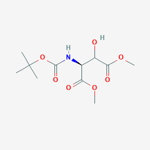 molecular formula C11H19NO7 B15287858 dimethyl (3S)-2-hydroxy-3-[(2-methylpropan-2-yl)oxycarbonylamino]butanedioate 