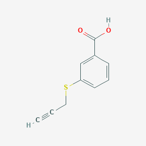 molecular formula C10H8O2S B1528787 3-(Prop-2-yn-1-ylsulfanyl)benzoic acid CAS No. 1339485-38-9