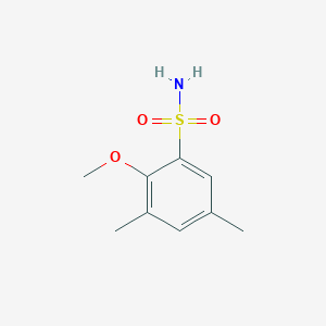 molecular formula C9H13NO3S B1528789 2-Methoxy-3,5-dimethylbenzene-1-sulfonamide CAS No. 1341641-01-7