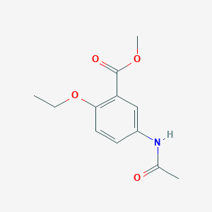 molecular formula C12H15NO4 B15287905 Methyl 5-acetamido-2-ethoxybenzoate 