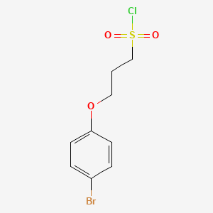 molecular formula C9H10BrClO3S B1528791 3-(4-溴苯氧基)丙烷-1-磺酰氯 CAS No. 1018549-42-2