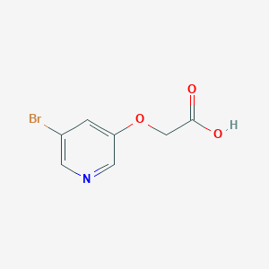 molecular formula C7H6BrNO3 B1528792 2-[(5-溴吡啶-3-基)氧基]乙酸 CAS No. 1344080-01-8