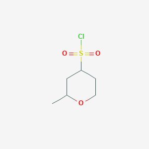 molecular formula C6H11ClO3S B1528797 2-Methyloxane-4-sulfonyl chloride CAS No. 1343340-46-4