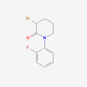 3-Bromo-1-(2-fluorophenyl)piperidin-2-one