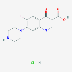 molecular formula C15H17ClFN3O3 B15288054 N-Demethyl Norfloxacin Hydrochloride 