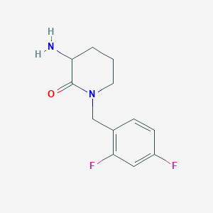 3-Amino-1-[(2,4-difluorophenyl)methyl]piperidin-2-one