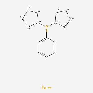 molecular formula C16H13FeP+2 B15288081 CID 11098296 