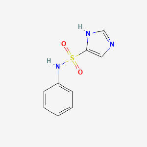 molecular formula C9H9N3O2S B1528812 N-phenyl-1H-imidazole-4-sulfonamide CAS No. 1180543-43-4