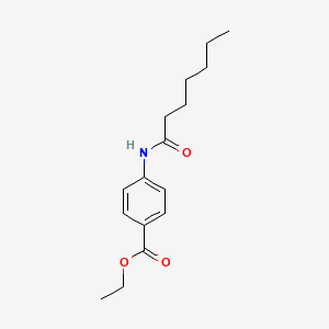 molecular formula C16H23NO3 B15288129 Ethyl 4-(heptanoylamino)benzoate 