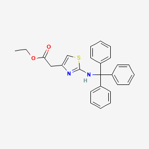 molecular formula C26H24N2O2S B15288133 Ethyl 2-(Tritylamino)thiazol-4-ylacetate 