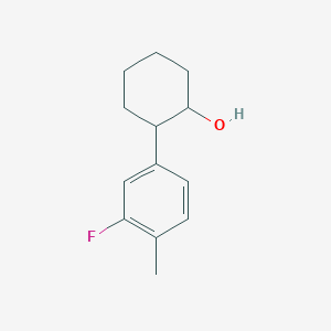 molecular formula C13H17FO B15288202 trans-2-(3-Fluoro-4-methylphenyl)cyclohexanol 
