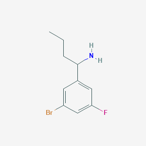 molecular formula C10H13BrFN B1528824 1-(3-Bromo-5-fluorophenyl)butan-1-amine CAS No. 1270424-18-4