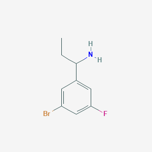 molecular formula C9H11BrFN B1528825 1-(3-Bromo-5-fluorophenyl)propan-1-amine CAS No. 1270372-06-9
