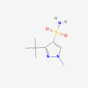 molecular formula C8H15N3O2S B1528828 3-(tert-butyl)-1-methyl-1H-pyrazole-4-sulfonamide CAS No. 1476111-78-0