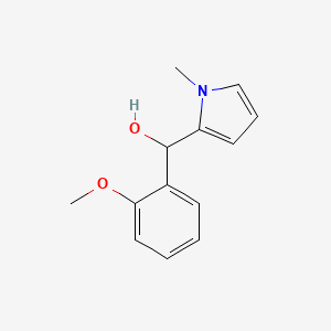 molecular formula C13H15NO2 B15288299 2-Methoxyphenyl-(1-methyl-2-pyrrolyl)methanol 