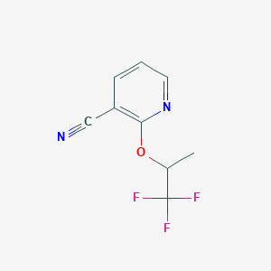 2-[(1,1,1-Trifluoropropan-2-yl)oxy]pyridine-3-carbonitrile
