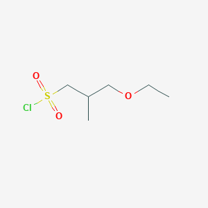molecular formula C6H13ClO3S B1528832 3-Ethoxy-2-methylpropane-1-sulfonyl chloride CAS No. 1340100-87-9
