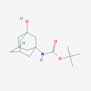 molecular formula C15H25NO3 B15288341 tert-butyl N-(3-hydroxy-1-adamantyl)carbamate 