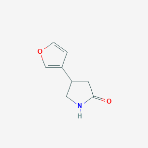 molecular formula C8H9NO2 B1528843 4-(3-Furyl)-2-pyrrolidinone CAS No. 1367057-70-2