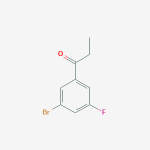 molecular formula C9H8BrFO B1528850 1-(3-Bromo-5-fluorophenyl)propan-1-one CAS No. 519050-96-5