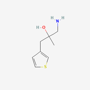 molecular formula C8H13NOS B1528852 1-氨基-2-甲基-3-(3-噻吩基)丙醇 CAS No. 1447964-76-2