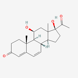 molecular formula C21H28O4 B15288545 6-Dehydro-21-deoxy Cortisol 