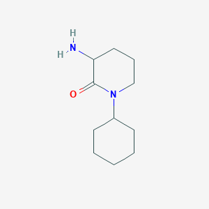 molecular formula C11H20N2O B1528856 3-氨基-1-环己基哌啶-2-酮 CAS No. 1343448-63-4