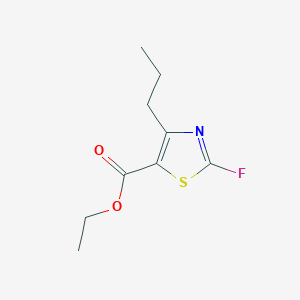 molecular formula C9H12FNO2S B15288567 Ethyl 2-fluoro-4-propyl-1,3-thiazole-5-carboxylate CAS No. 81569-38-2