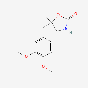 5-(3,4-Dimethoxybenzyl)-5-methyloxazolidin-2-one