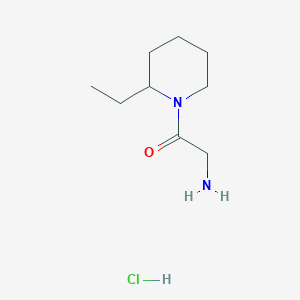 molecular formula C9H19ClN2O B1528858 2-Amino-1-(2-ethyl-1-piperidinyl)-1-ethanone hydrochloride CAS No. 1220018-13-2