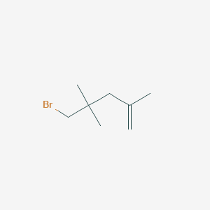 molecular formula C8H15Br B15288583 5-Bromo-2,4,4-trimethylpent-1-ene 