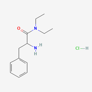 molecular formula C13H21ClN2O B1528859 2-Amino-N,N-diethyl-3-phenylpropanamide hydrochloride CAS No. 1236267-49-4