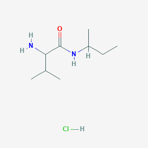 molecular formula C9H21ClN2O B1528861 2-Amino-N-(sec-butyl)-3-methylbutanamide hydrochloride CAS No. 1236262-91-1