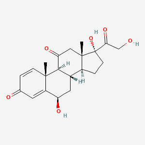 molecular formula C21H26O6 B15288627 6beta-Hydroxyprednisone 