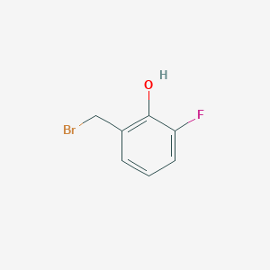 molecular formula C7H6BrFO B15288683 2-(Bromomethyl)-6-fluorophenol 