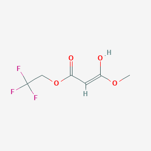 molecular formula C6H7F3O4 B15288746 2,2,2-trifluoroethyl (E)-3-hydroxy-3-methoxyprop-2-enoate 