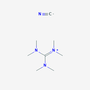 molecular formula C8H18N4 B15288750 Hexamethylguanidinium cyanide 