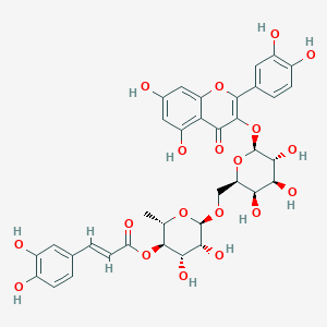 molecular formula C36H36O19 B15288762 Quercetin 3-Caffeylrobinobioside 
