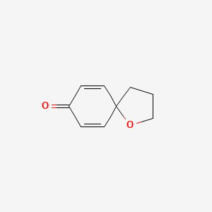 molecular formula C9H10O2 B15288785 1-Oxaspiro[4.5]deca-6,9-dien-8-one CAS No. 67856-28-4