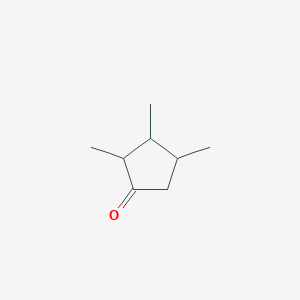 molecular formula C8H14O B15288791 2,3,4-Trimethylcyclopentanone 