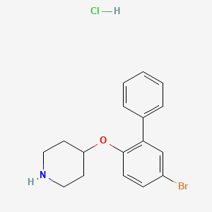 5-Bromo[1,1'-biphenyl]-2-yl 4-piperidinyl ether hydrochloride