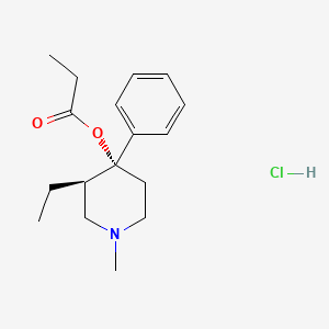 molecular formula C17H26ClNO2 B15288929 Betameprodine hydrochloride 
