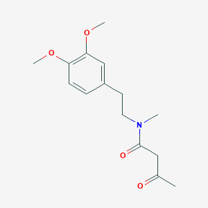 molecular formula C15H21NO4 B015289 N-Acetoacetyl-N-methyl-2-(3,4-dimethoxyphenyl)ethylamine CAS No. 887352-04-7
