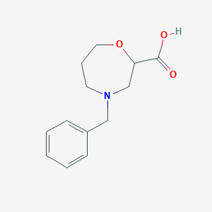 molecular formula C13H17NO3 B1528900 4-Benzyl-2-homomorpholinecarboxylic acid CAS No. 1141669-59-1