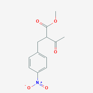 molecular formula C12H13NO5 B15289016 Methyl 2-(4-nitrobenzyl)-3-oxobutanoate 
