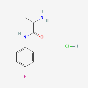 molecular formula C9H12ClFN2O B1528902 2-Amino-N-(4-fluorophenyl)propanamide hydrochloride CAS No. 1246172-49-5
