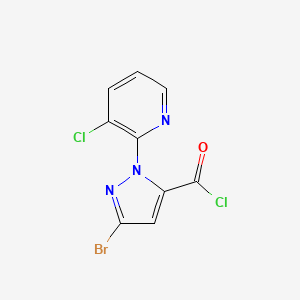 5-bromo-2-(3-chloro-pyridin-2-yl)-2H-pyrazole-3-carbonyl chloride