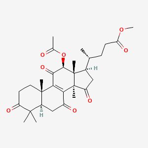 molecular formula C30H40O8 B15289052 Methyl lucidenate D 